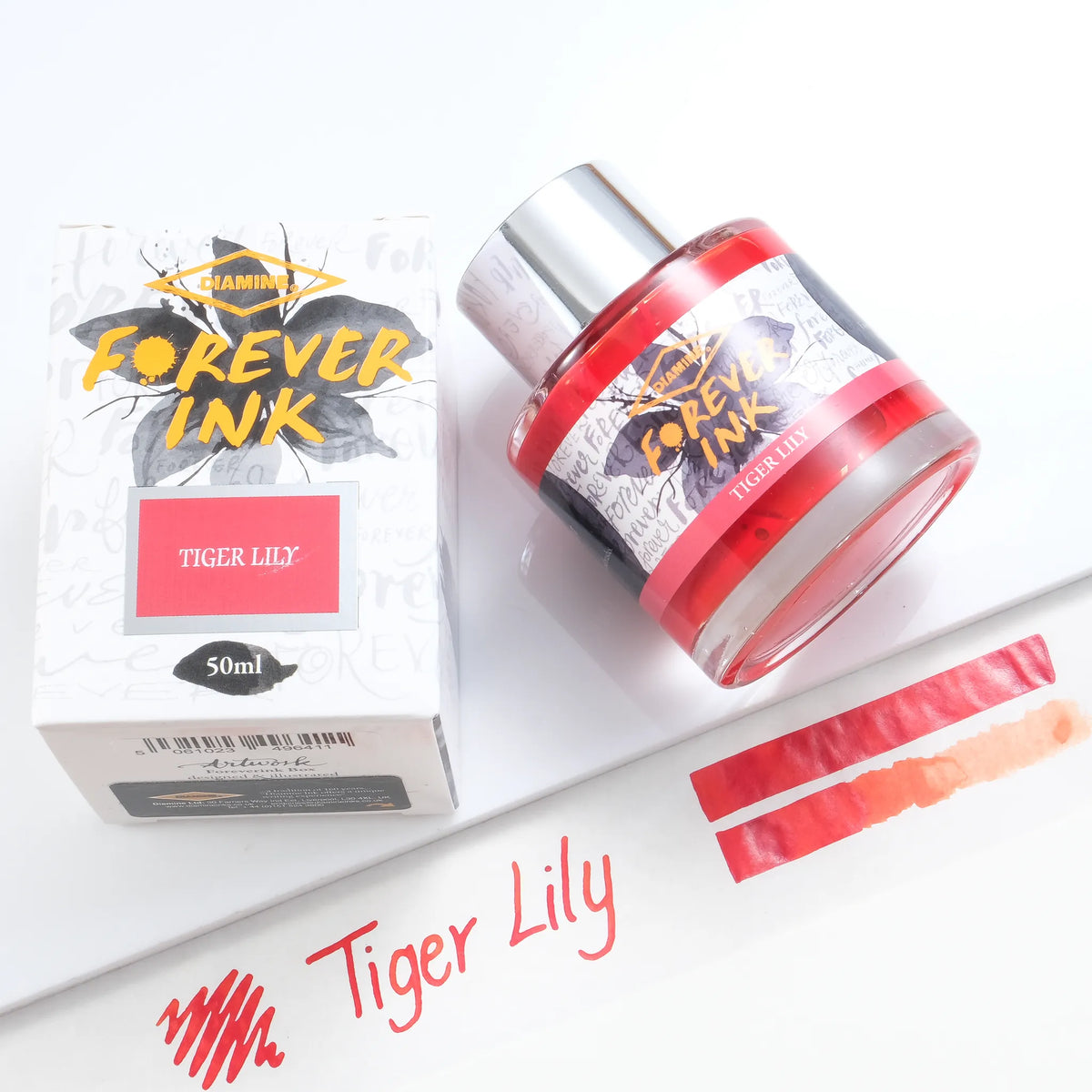 Tiger Pen Ink Diamine Forever Pigment Fountain Pen Ink - Tiger Lily – Muze Pens