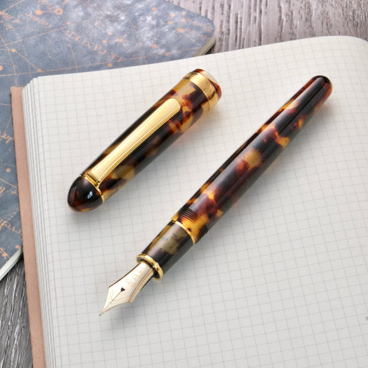 Platinum 3776 Celluloid Fountain Pen - Tortoise