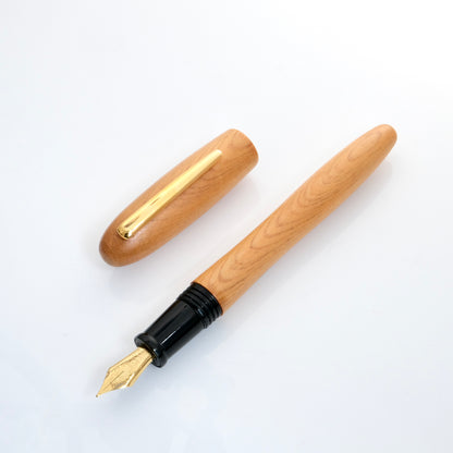 Tenny Shapely Hinoki Fountain Pen (台灣檜木)
