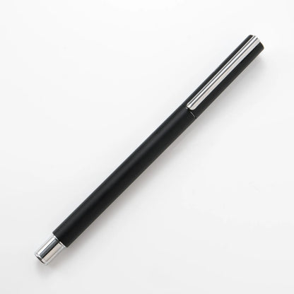 Faber-Castell Neo Slim Metal Fountain Pen - Black Matte (Shiny Chromed)