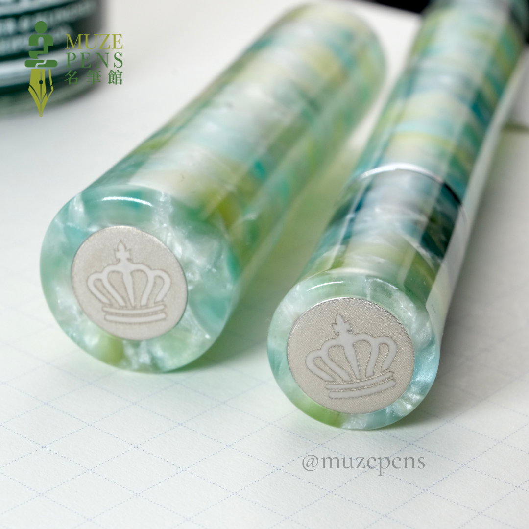 Fine Writing Int. Scepter Piston Filler Fountain Pen - Green Scepter