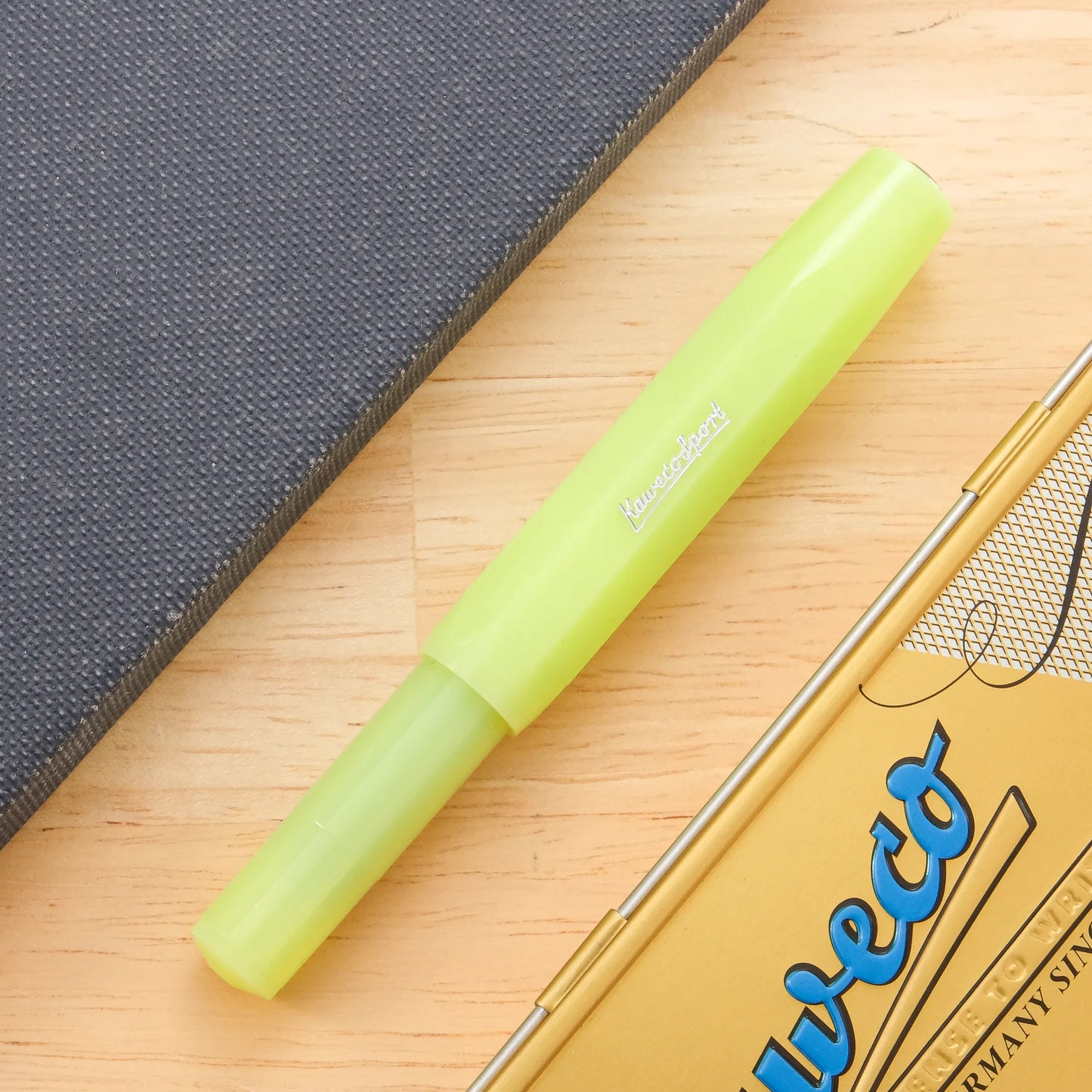 Kaweco Frosted Sport Fountain Pen - Fine Lime