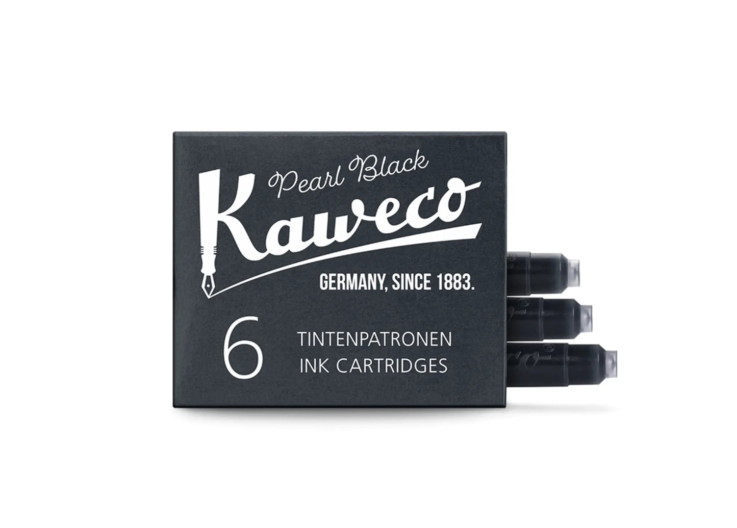 Kaweco Ink Cartridges 6-pack – Pearl Black
