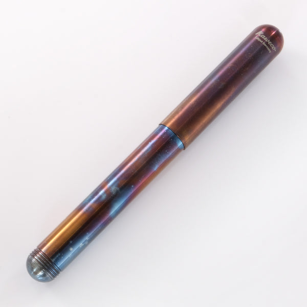 Kaweco Liliput Fireblue Fountain Pen - Broad (B) Nib, Compact Pocket-Sized Design