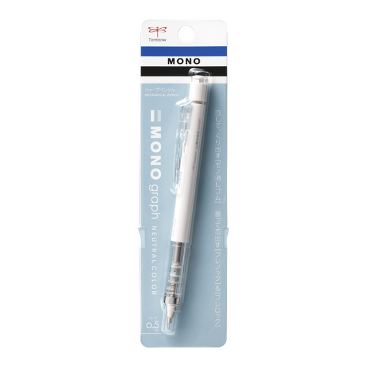 Tombow MONO Graph 0.5mm Mechanical Pencil - Neutral Colors - Matte Grey