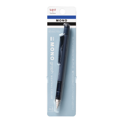 Tombow MONO Graph 0.5mm Mechanical Pencil - Neutral Colors - Matte Navy