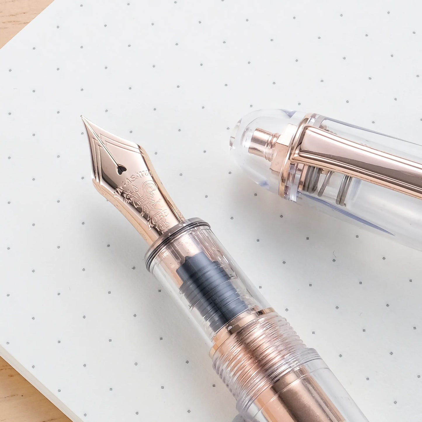 Nagasawa #3776 Century Fountain Pen - Censke Pink Gold