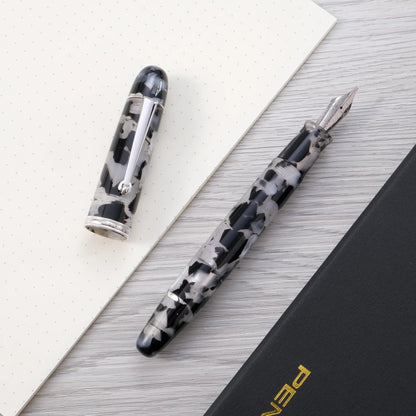 Penlux Masterpiece Grande Koi Fountain Pen - Black and White