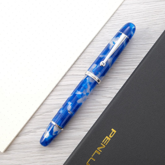 Penlux Masterpiece Grande Koi Fountain Pen - Blue & White