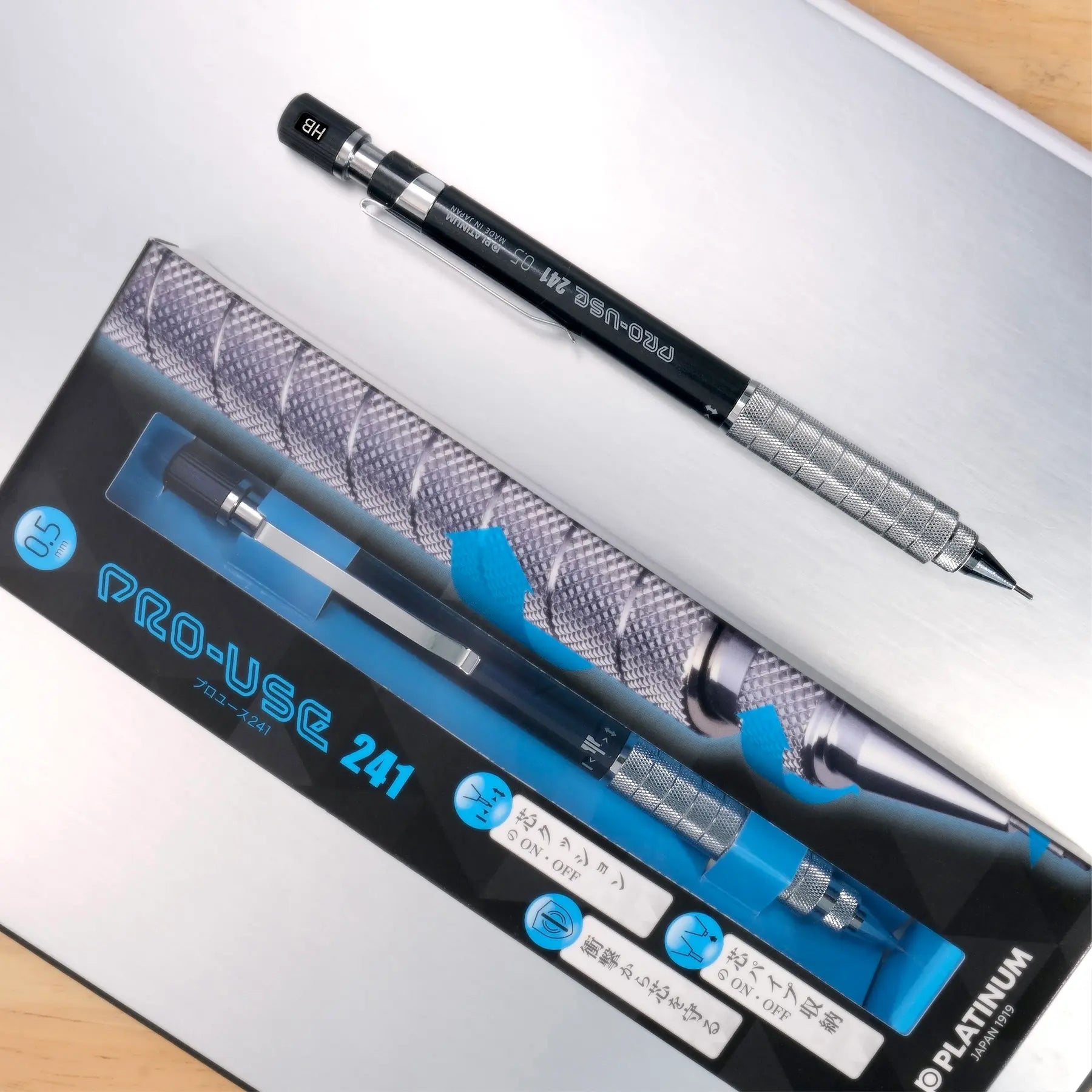 Platinum Pro-Use 241 0.5mm Mechanical Pencil - Blue – Muze Pens Platinum Pro-Use 241 0.5mm Mechanical Pencil - Blue – Muze Pens