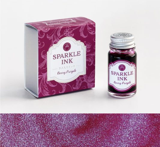 Teranishi Chemical Industry Guitar Shimmering Sparkle Dip Pen Ink - Berry Purple 寺西化學工業 沾水筆閃粉墨水 - 苺果紫