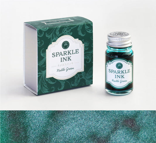 Teranishi Chemical Industry Guitar Shimmering Sparkle Dip Pen Ink - Noble Green 寺西化學工業 沾水筆閃粉墨水 - 貴族綠