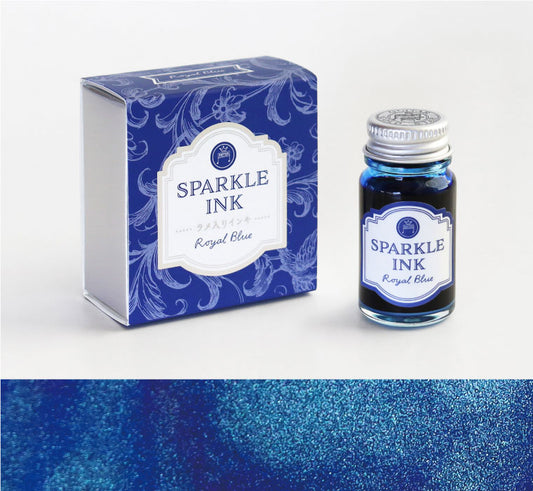 Teranishi Chemical Industry Guitar Shimmering Sparkle Dip Pen Ink - Royal Blue 寺西化學工業 沾水筆閃粉墨水 - 皇家藍