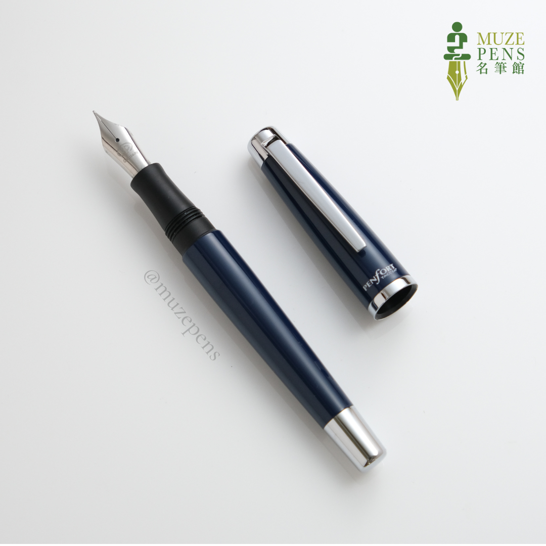 TACCIA PENFORT Urbane Fountain Pen - Navy Blue