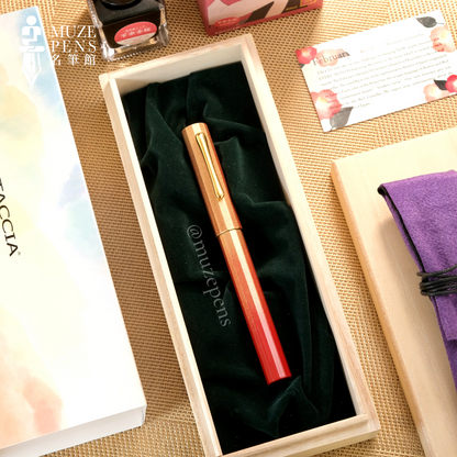 TACCIA Iro-joukei Urushi Fountain Pen - The Color of Camellia (Limited Edition)