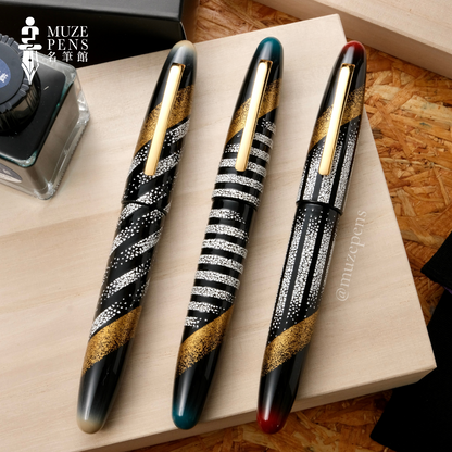 TACCIA Kazae Kenran Rankaku Urushi Fountain Pen - Sarai no Kaze 浚いの風 (Limited Edition)