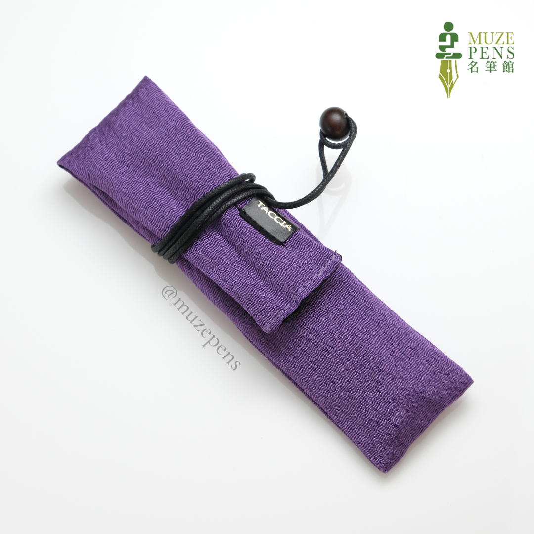TACCIA Kimono Chirimen Single Pen Wrap - Lilac