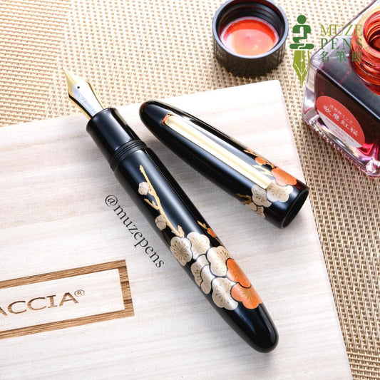 TACCIA Kuro Maki-e Urushi Fountain Pen - Shunshoubai (Limited Edition)