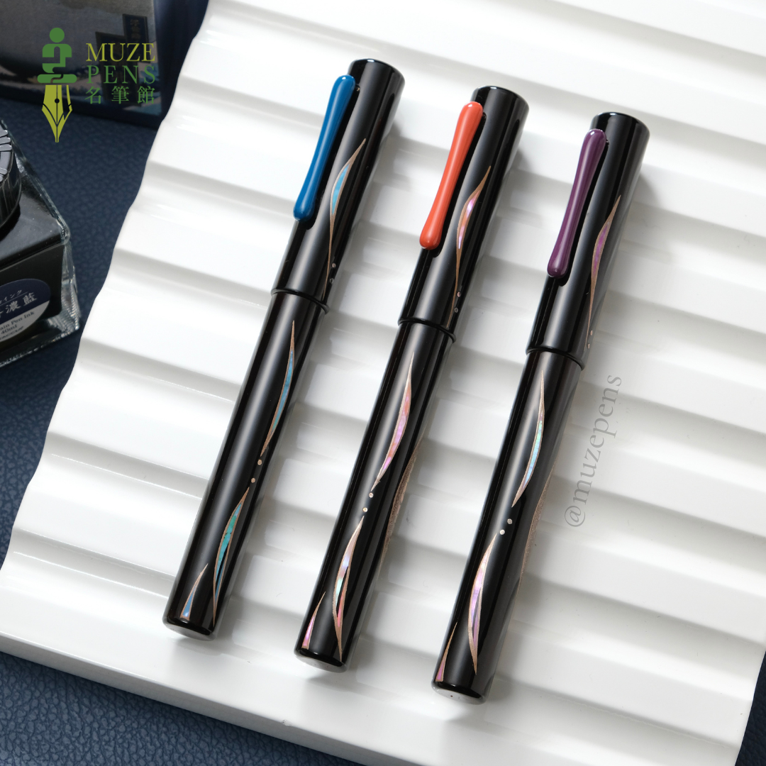 TACCIA Shio-Sai Raden Urushi Fountain Pen - Asanami (Morning Waves) (Limited Edition)