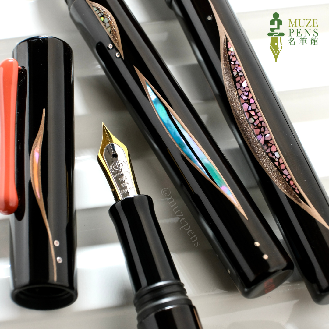 TACCIA Shio-Sai Raden Urushi Fountain Pen - Asanami (Morning Waves) (Limited Edition)