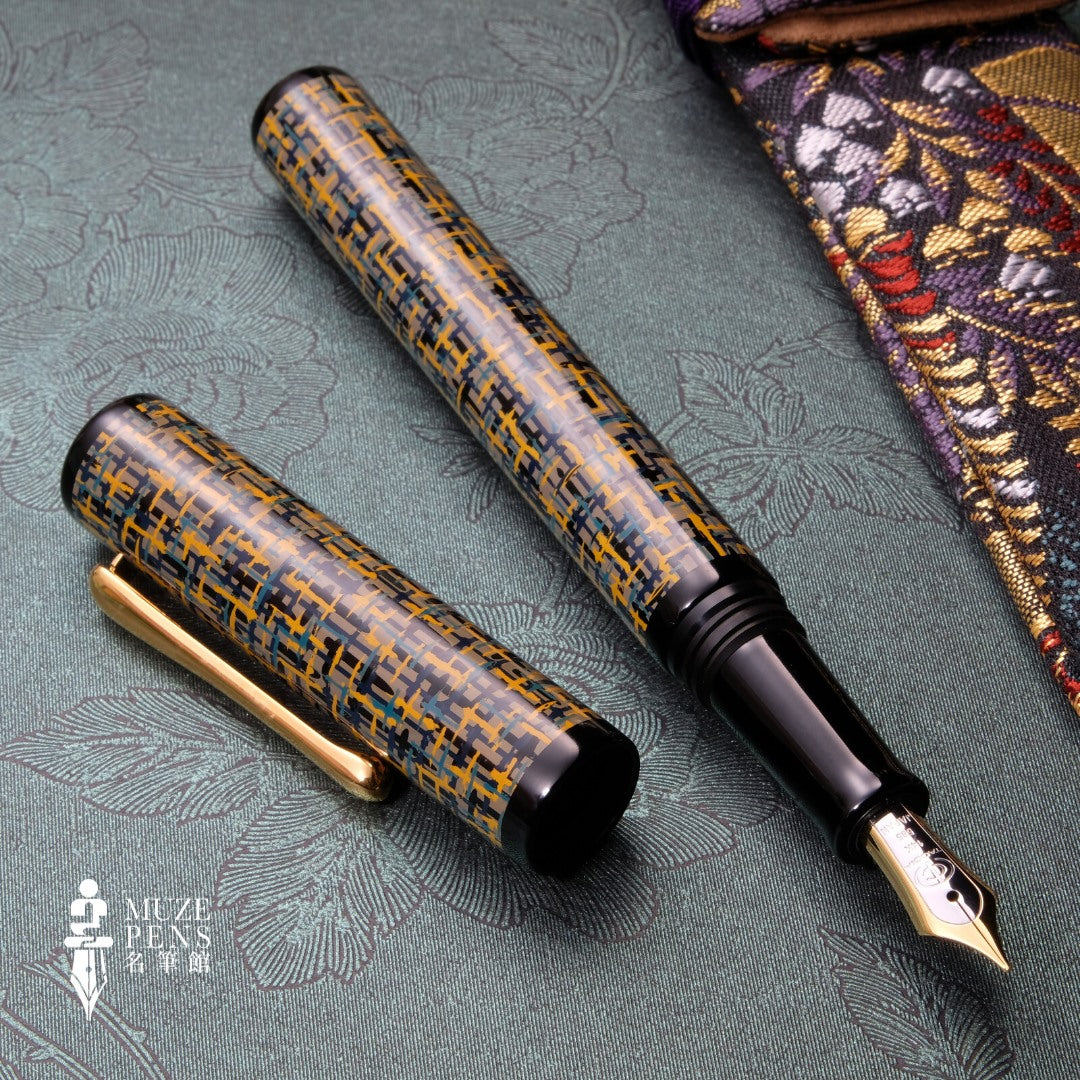 TACCIA Tweed Urushi Fountain Pen - Mango Spice