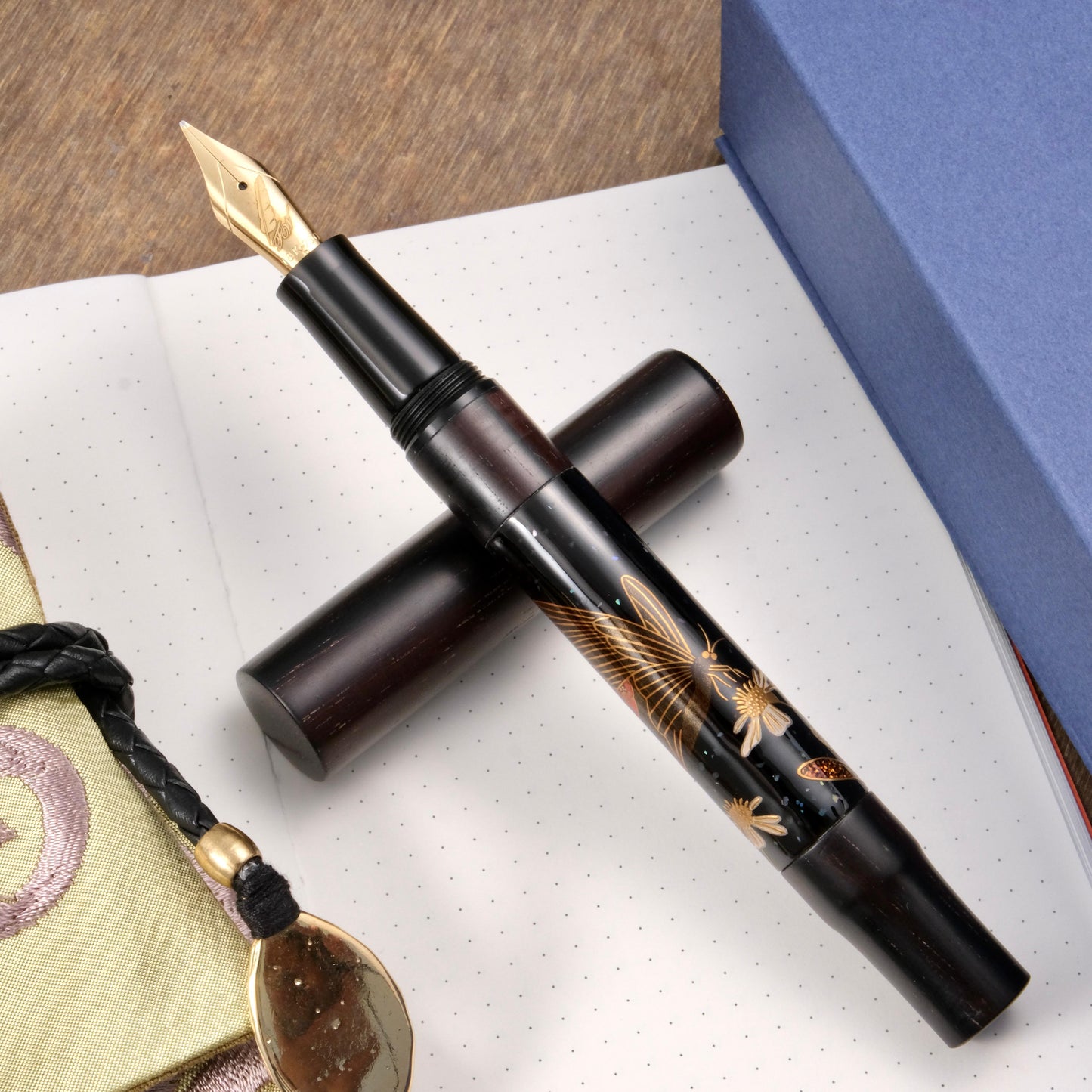 Fine Writing Int. Maki-e & Precious Wood Fountain Pen － Papilio Maraho (Limited Edition)