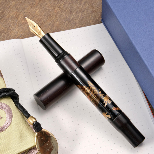 Fine Writing Int. Maki-e & Precious Wood Fountain Pen － Papilio Maraho (Limited Edition)