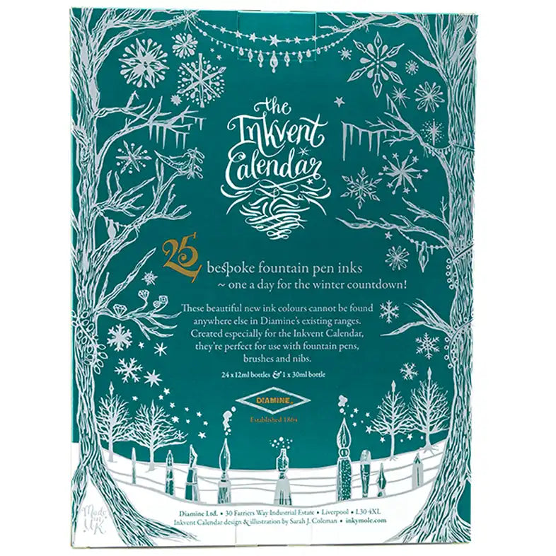 Diamine Inkvent Calendar – Teal Edition (2025) [Pre-Order Period]