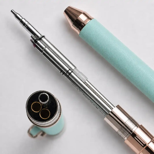 Zebra Sharbo X Customizable Multi-Pen Body - SL6 Leather Mint Green