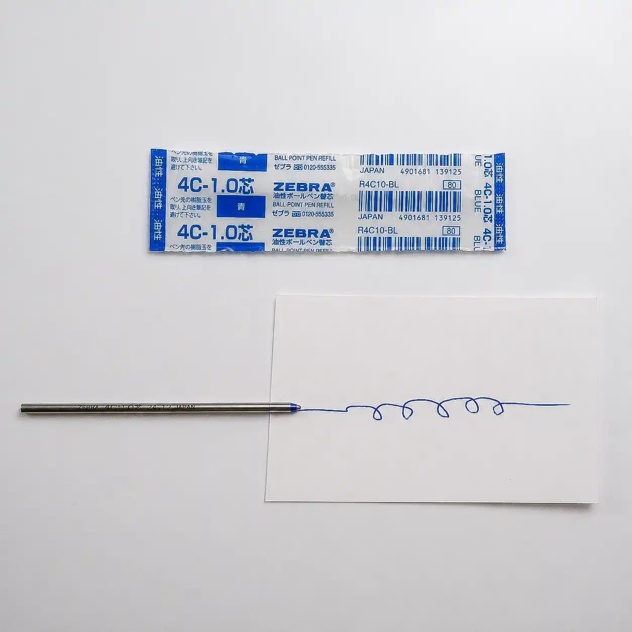 Zebra 4C 1.0mm Oil-Based Ballpoint Refill - Blue