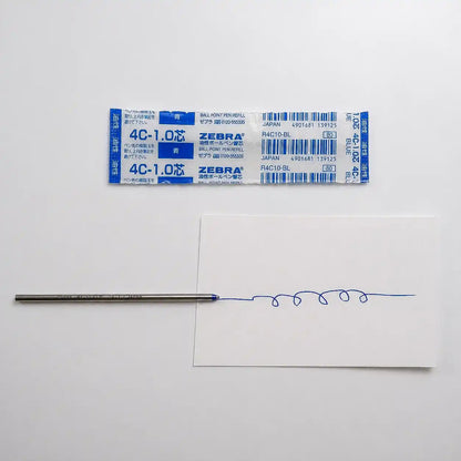 Zebra 4C 1.0mm Oil-Based Ballpoint Refill - Blue