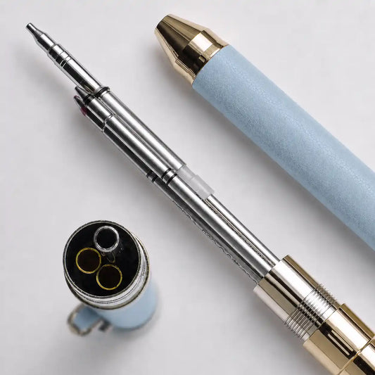 Zebra Sharbo X Customizable Multi-Pen Body - SL6 Leather Pale Blue