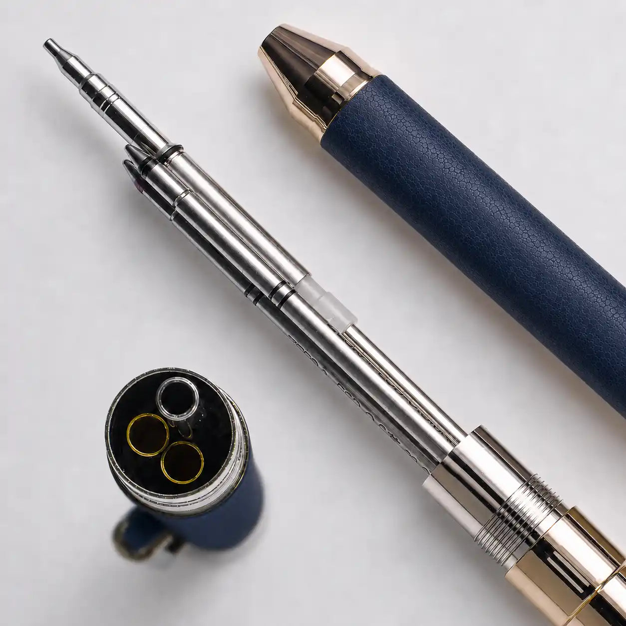 Zebra Sharbo X SL6 Customizable Multi-Pen Body - Leather Navy