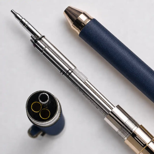 Zebra Sharbo X SL6 Customizable Multi-Pen Body - Leather Navy