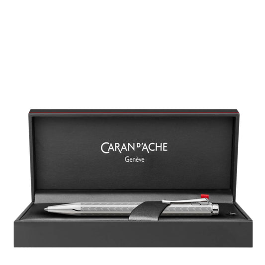 Caran d'Ache Ecridor Ballpoint Pen - Chevron (Palladium)