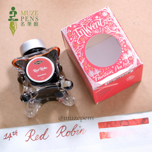 筆記具 DIAMIN INKVENT RED EDITIONS Diamine Ink-vent Red Edition 2021 Ink - Red Robin – Muze Pens