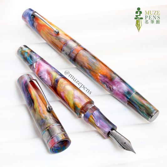 Leonardo Officina Italiana Primary Manipulation 4 Fountain Pen - Supernova, Ruthenium Trim