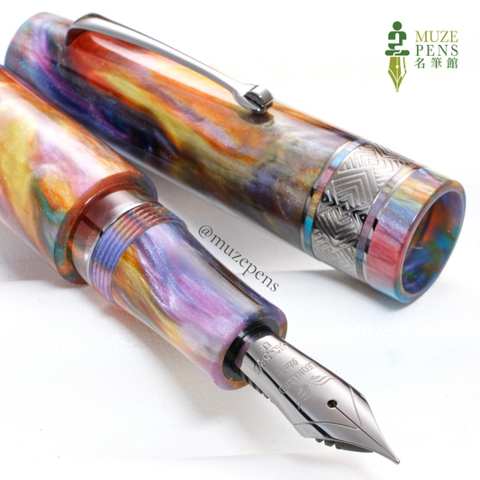 Leonardo Officina Italiana Primary Manipulation 4 Fountain Pen - Supernova, Ruthenium Trim