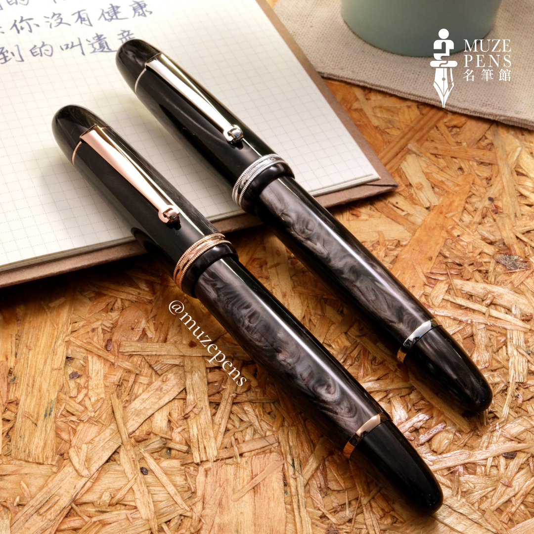 Penlux Masterpiece Grande Wave Fountain Pen - Moonnight, Silver 月夜（銀夾）