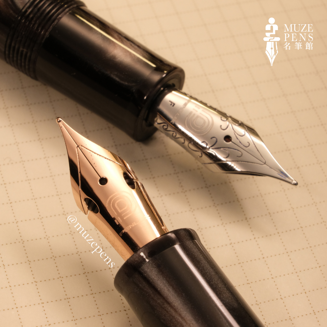 Penlux Masterpiece Grande Wave Fountain Pen - Moonnight, Silver 月夜（銀夾）