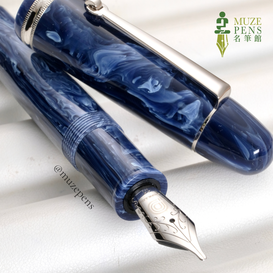 Penlux Masterpiece Grande Wave Fountain Pen - Sky Blue 天空藍