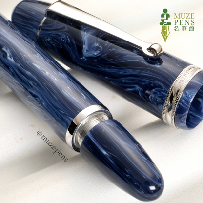 Penlux Masterpiece Grande Wave Fountain Pen - Sky Blue 天空藍
