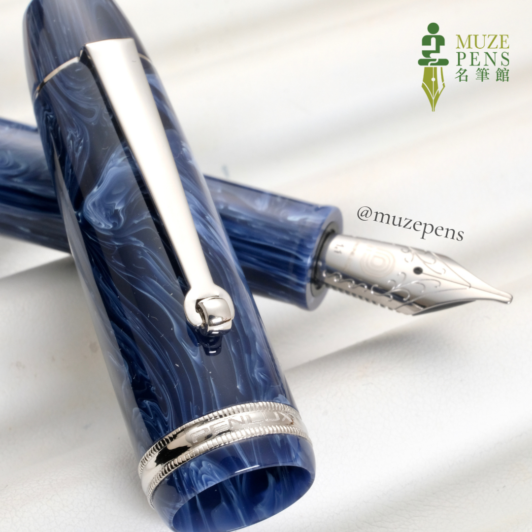 Penlux Masterpiece Grande Wave Fountain Pen - Sky Blue 天空藍