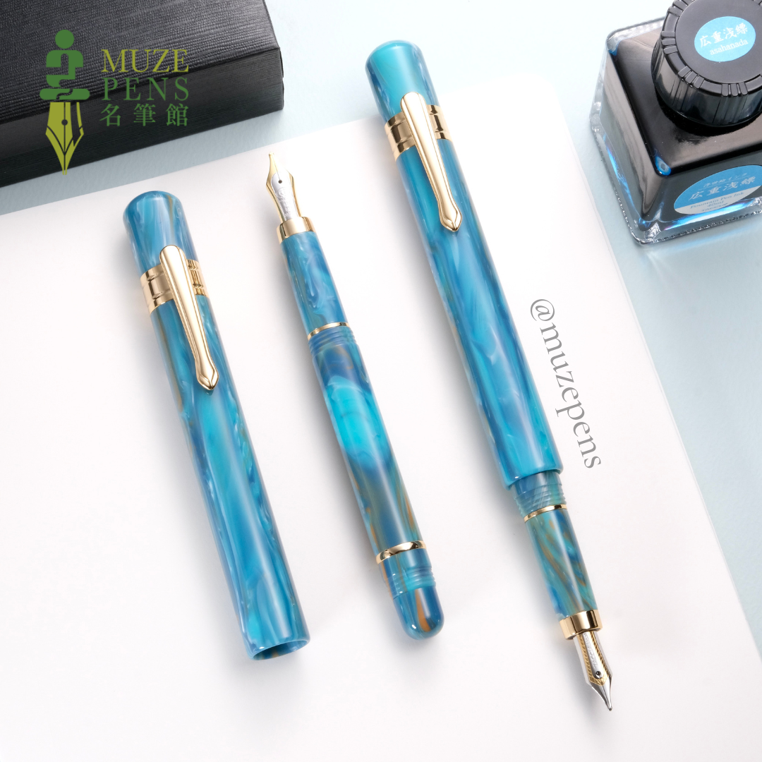 TACCIA Covenant Fountain Pen - Blue Apatite