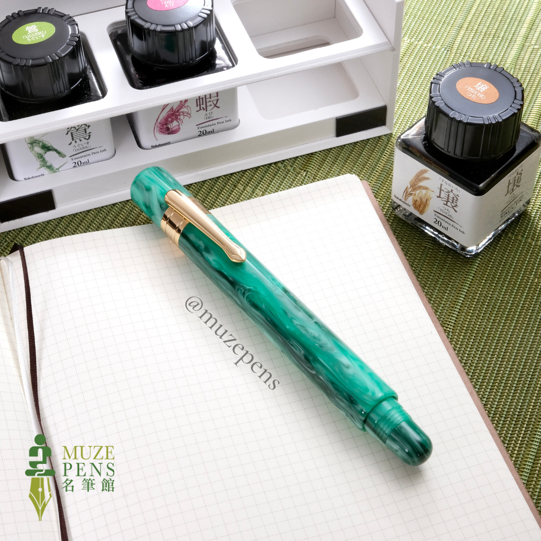 TACCIA Covenant Fountain Pen - Green Malachite