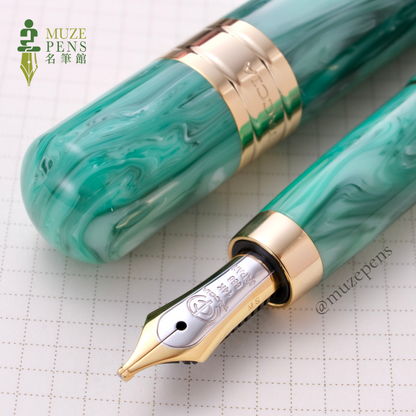 TACCIA Covenant Fountain Pen - Green Malachite